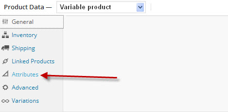 WooCommerence-ProductTypeVariableAttributeMenu